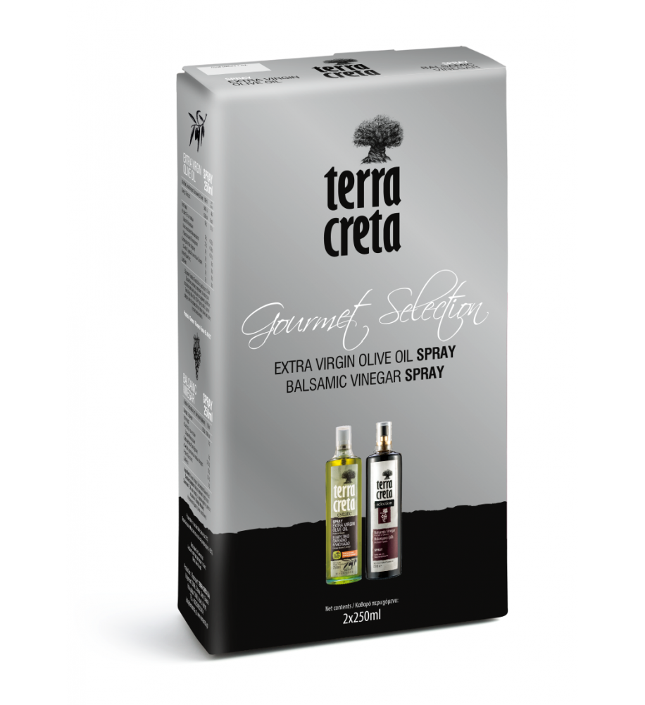 Terra Creta Olivenöl und Balsamico Spray Set je 250 ml