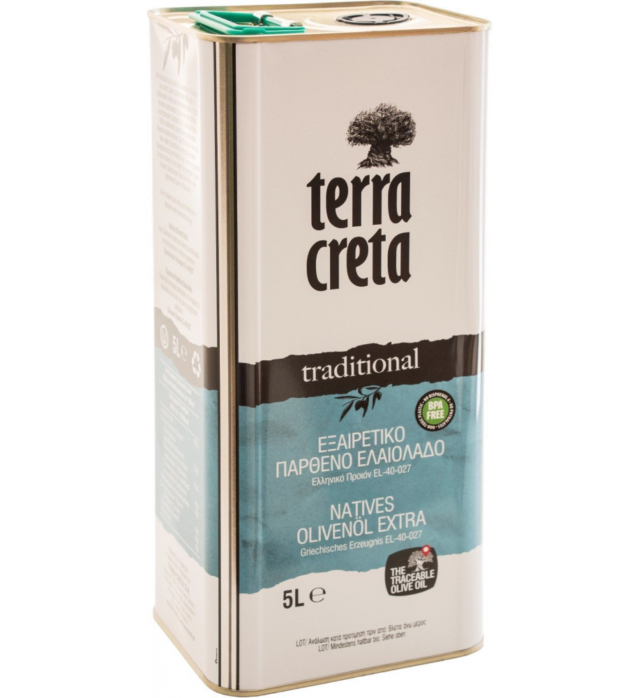 Terra Creta Extra Natives Olivenöl höchster Güteklasse aus Kreta,  kaltgepresst