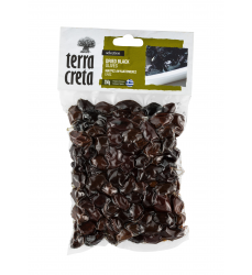 getrocknete schwarze Oliven Vakuum Terra Creta